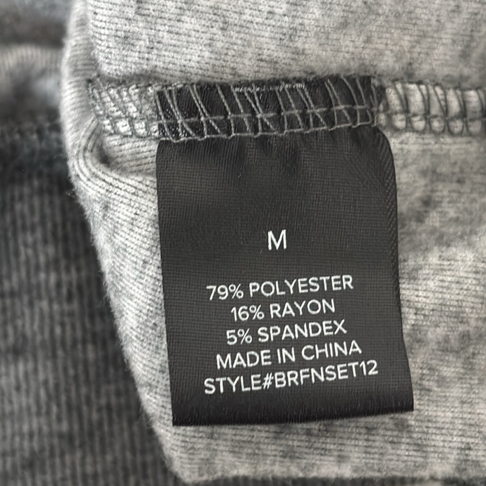 Oversized Gray Sweatshirt M Off Shoulder Raw Neckline Cozy Casual Retro Inspired - Picture 5 of 13